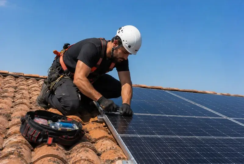 Maintenance et monitoring de panneaux solaires à Verfeuil